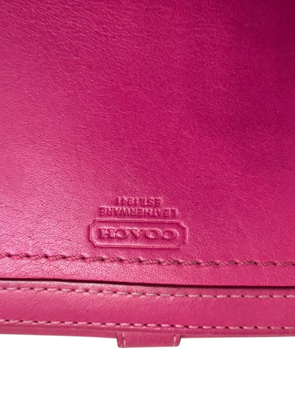 Coach vintage y2k pink leather soho buckle wallet RARE - Picture 5 of 10
